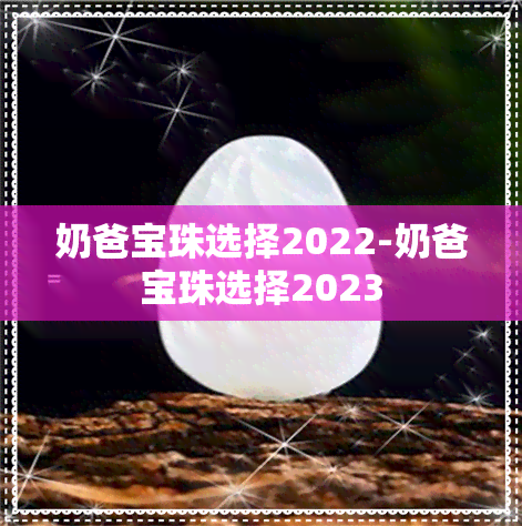 奶爸宝珠选择2022-奶爸宝珠选择2023