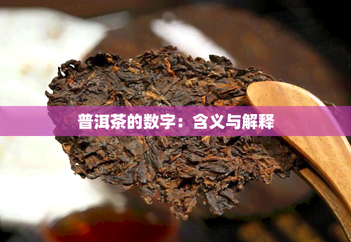 普洱茶的数字：含义与解释