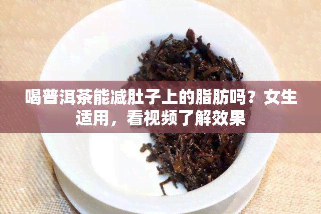 喝普洱茶能减肚子上的脂肪吗？女生适用，看视频了解效果