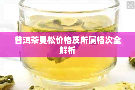 普洱茶曼松价格及所属档次全解析