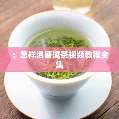 ：怎样泡普洱茶视频教程全集