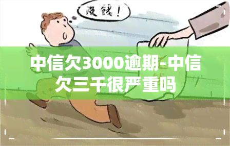 中信欠3000逾期-中信欠三千很严重吗