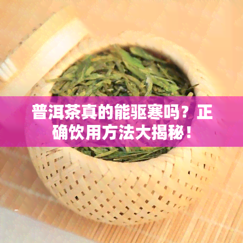 普洱茶真的能驱寒吗？正确饮用方法大揭秘！