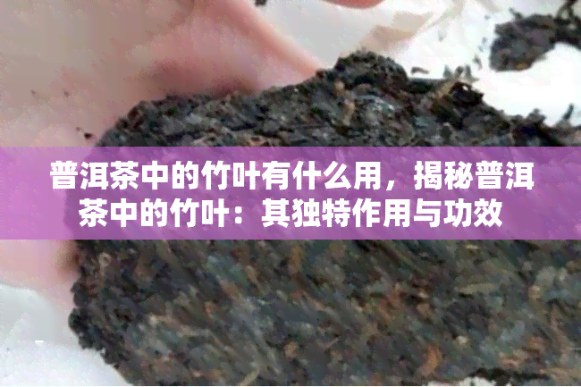 普洱茶中的竹叶有什么用，揭秘普洱茶中的竹叶：其独特作用与功效