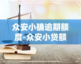 众安小确逾期额度-众安小贷额度申请中是什么意思