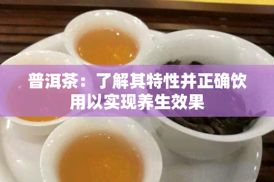 普洱茶：了解其特性并正确饮用以实现养生效果