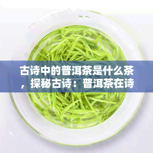 古诗中的普洱茶是什么茶，探秘古诗：普洱茶在诗词中的形象与描述