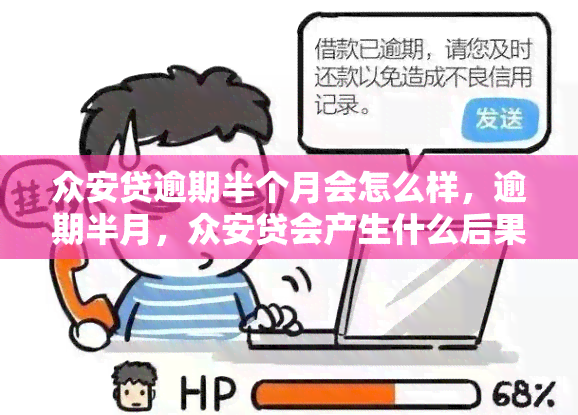 众安贷逾期半个月会怎么样，逾期半月，众安贷会产生什么后果？