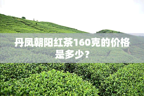 丹凤朝阳红茶160克的价格是多少？