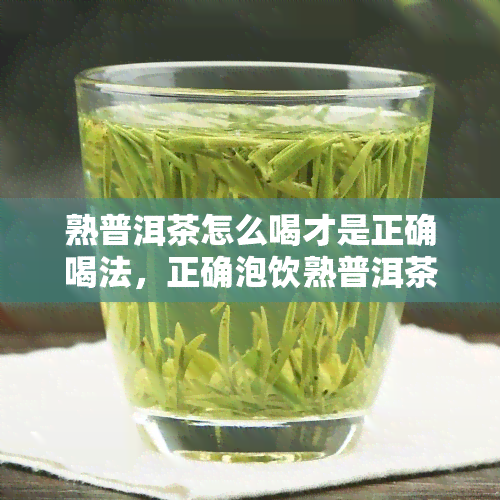 熟普洱茶怎么喝才是正确喝法，正确泡饮熟普洱茶的方法与技巧