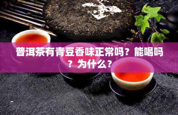 普洱茶有青豆香味正常吗？能喝吗？为什么？