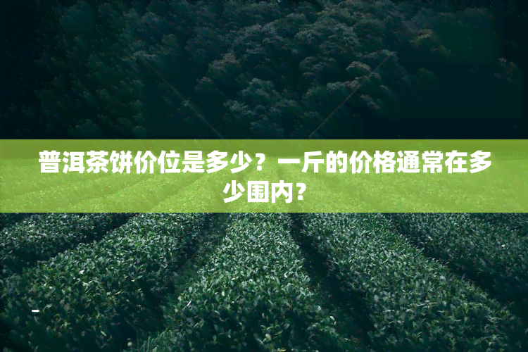 普洱茶饼价位是多少？一斤的价格通常在多少围内？