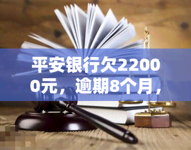 平安银行欠22000元，逾期8个月，已被起诉