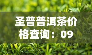 圣普普洱茶价格查询：0906批号及其价格信息