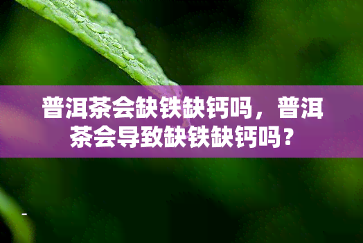 普洱茶会缺铁缺钙吗，普洱茶会导致缺铁缺钙吗？