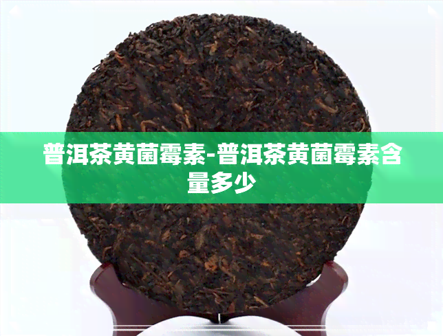 普洱茶黄菌霉素-普洱茶黄菌霉素含量多少
