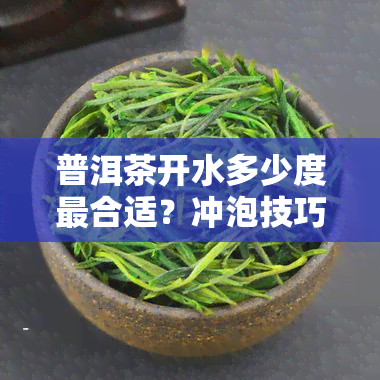 普洱茶开水多少度最合适？冲泡技巧与建议