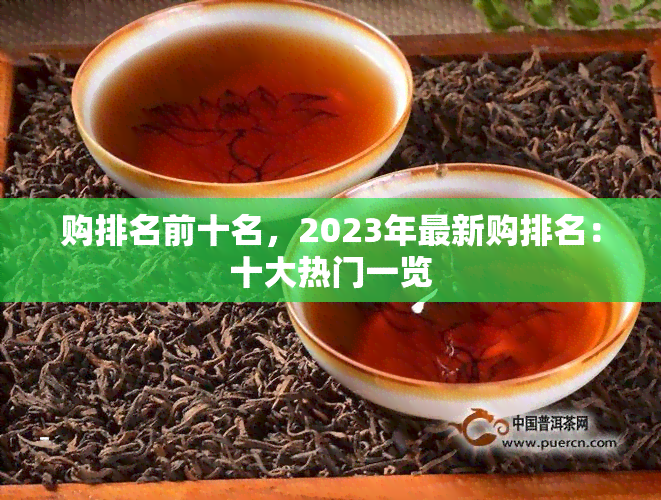 购排名前十名，2023年最新购排名：十大热门一览