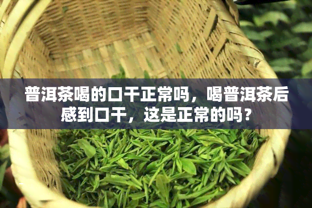 普洱茶喝的口干正常吗，喝普洱茶后感到口干，这是正常的吗？