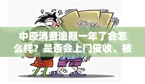 中原消费逾期一年了会怎么样？是否会上门、被起诉？逾期一天的影响及是否会记录在中？