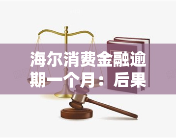 海尔消费金融逾期一个月：后果、起诉、罚息、滞纳金、正常还款、协商还款电话全解析