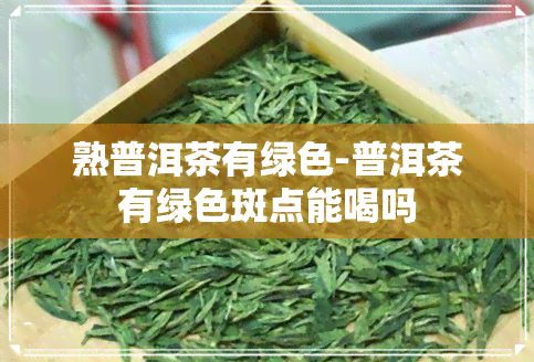 熟普洱茶有绿色-普洱茶有绿色斑点能喝吗