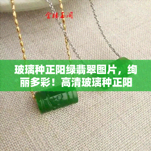 玻璃种正阳绿翡翠图片，绚丽多彩！高清玻璃种正阳绿翡翠图片欣赏