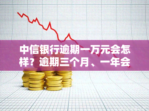 中信银行逾期一万元会怎样？逾期三个月、一年会有何后果？