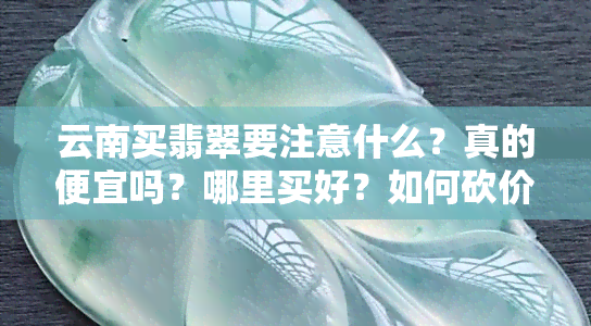 云南买翡翠要注意什么？真的便宜吗？哪里买好？如何砍价？比较本地商场和云南购买优劣