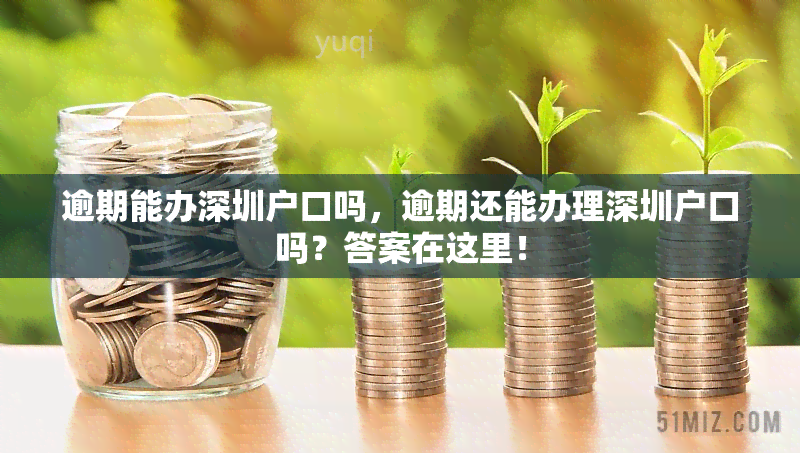 逾期能办深圳户口吗，逾期还能办理深圳户口吗？答案在这里！