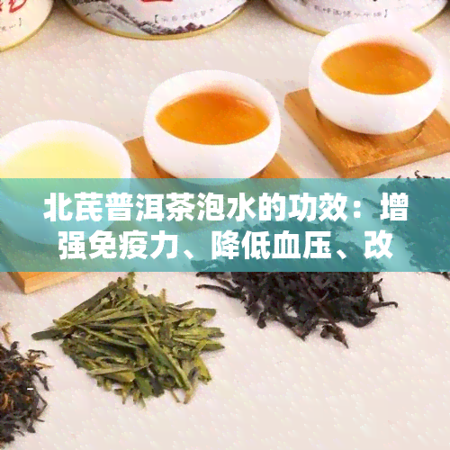 北芪普洱茶泡水的功效：增强免疫力、降低血压、改善睡眠等。但孕妇禁饮，过量可能导致不适。