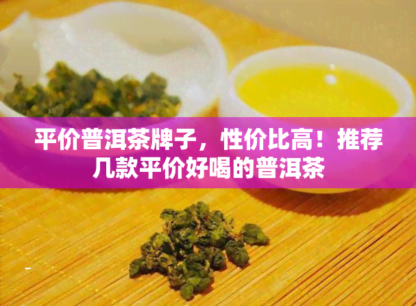 平价普洱茶牌子，性价比高！推荐几款平价好喝的普洱茶