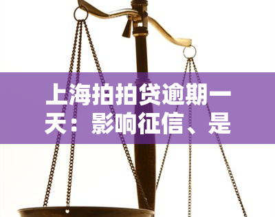 上海拍拍贷逾期一天：影响、是否会上门？