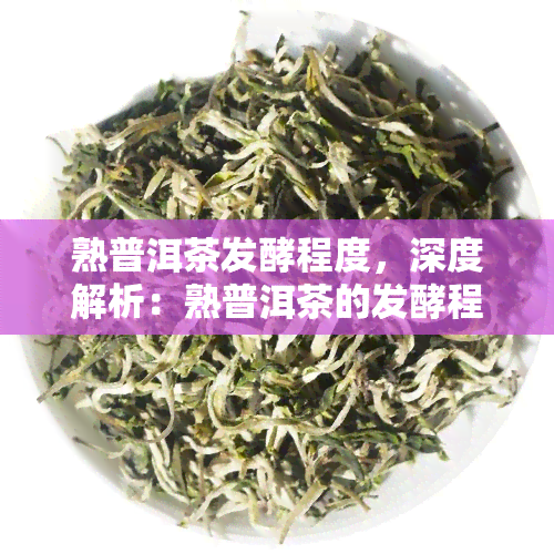 熟普洱茶发酵程度，深度解析：熟普洱茶的发酵程度及其影响因素