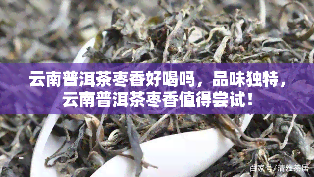 云南普洱茶枣香好喝吗，品味独特，云南普洱茶枣香值得尝试！