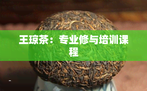 王琼茶：专业修与培训课程