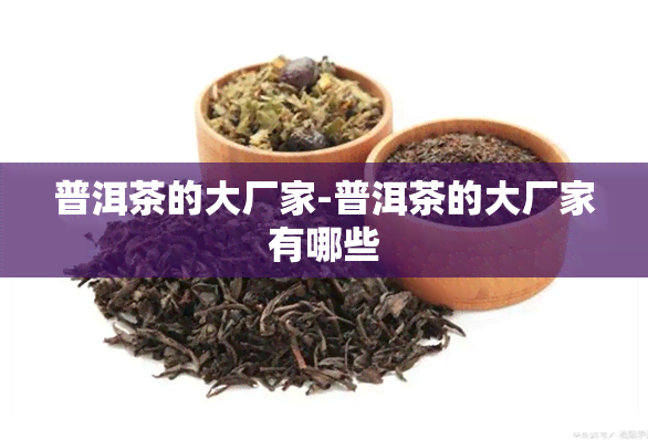 普洱茶的大厂家-普洱茶的大厂家有哪些