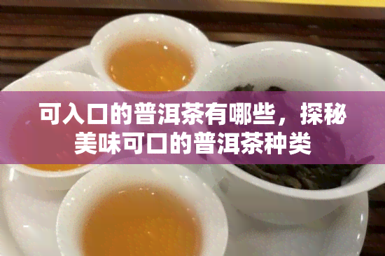 可入口的普洱茶有哪些，探秘美味可口的普洱茶种类