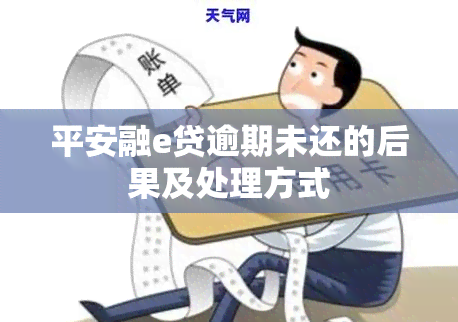 平安融e贷逾期未还的后果及处理方式