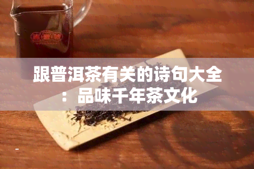 跟普洱茶有关的诗句大全：品味千年茶文化