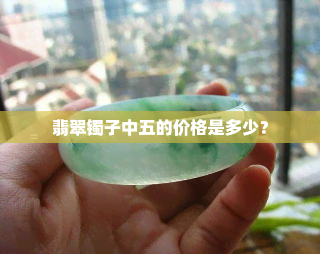 翡翠镯子中五的价格是多少？