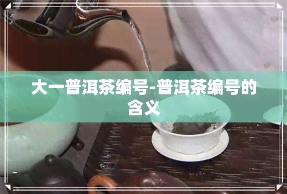 大一普洱茶编号-普洱茶编号的含义