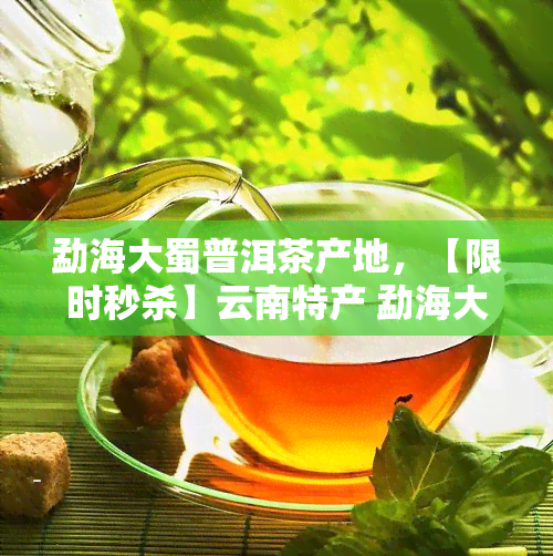 勐海大蜀普洱茶产地，【限时秒杀】云南特产 勐海大叶种普洱茶 生茶饼 古树纯料 高山生态有机 易武古树普洱茶熟茶压制 特级老班章原生态纯料茶叶 礼盒装