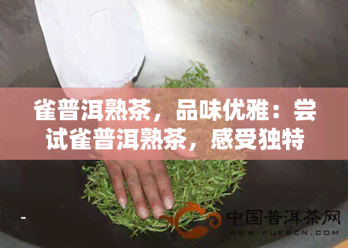 雀普洱熟茶，品味优雅：尝试雀普洱熟茶，感受独特的口感和香气