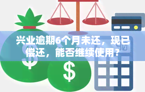 兴业逾期6个月未还，现已偿还，能否继续使用？