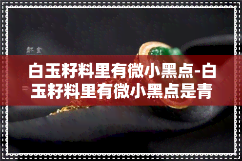 白玉籽料里有微小黑点-白玉籽料里有微小黑点是青花料吗