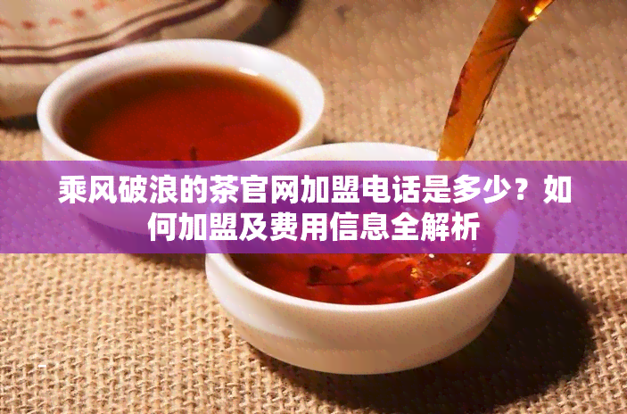 乘风破浪的茶官网加盟电话是多少？如何加盟及费用信息全解析