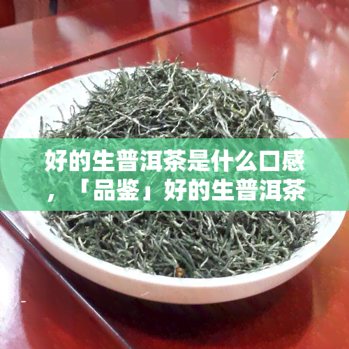 好的生普洱茶是什么口感，「品鉴」好的生普洱茶，你期待的口感是怎样的？