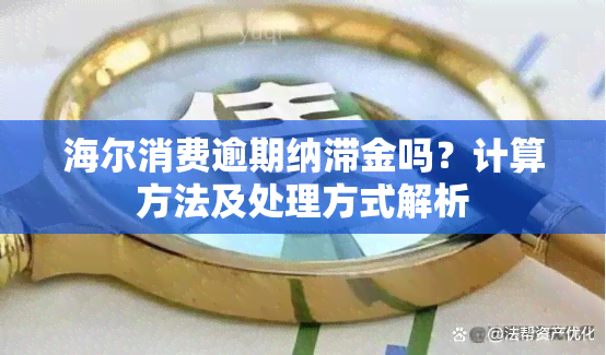 海尔消费逾期纳滞金吗？计算方法及处理方式解析