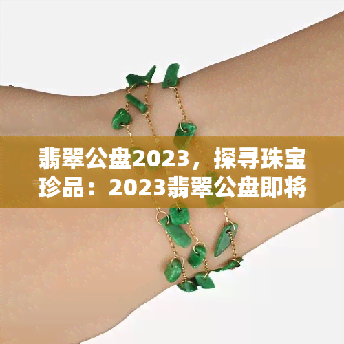 翡翠公盘2023，探寻珠宝珍品：2023翡翠公盘即将盛大开幕！